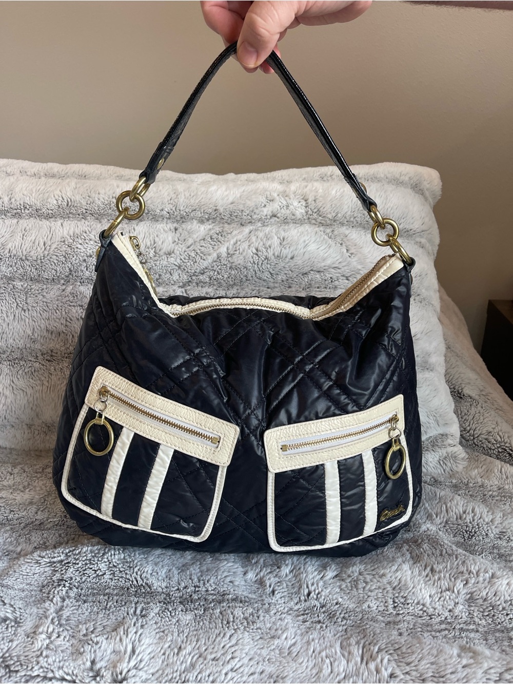 COACH SKI BUNNY HOBO SHOULDER BAG